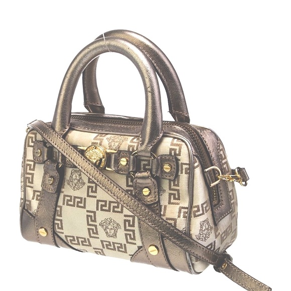 🔥Mini Versace🔥Medusa purse Vintage Versace bag Boston duffle bowler Y2k handbag - Picture 1 of 15